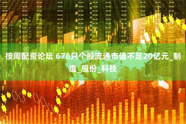 按周配资论坛 678只个股流通市值不足20亿元_制造_股份_科技