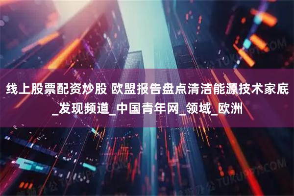 线上股票配资炒股 欧盟报告盘点清洁能源技术家底_发现频道_中国青年网_领域_欧洲